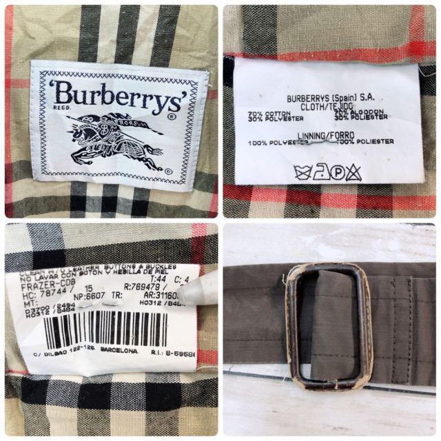 BURBERRY - Burberrys カナディアンコート ジャケット スペイン チェックの通販 by 古着屋CAruha's shop｜バーバリー ならラクマ