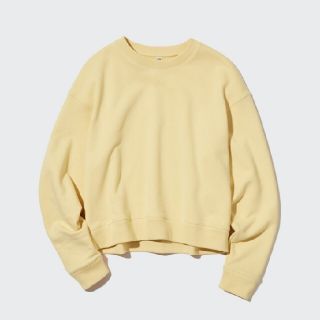 ユニクロ(UNIQLO)のユニクロ クロップドスウェットシャツ(長袖) Sサイズ(トレーナー/スウェット)