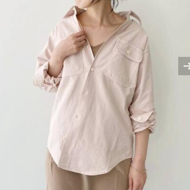 L'Appartement DEUXIEME CLASSE(アパルトモンドゥーズィエムクラス)の美品✨マディソンブルー💖HAMPTON SHIRT BS PASTEL ピンク レディースのトップス(シャツ/ブラウス(長袖/七分))の商品写真