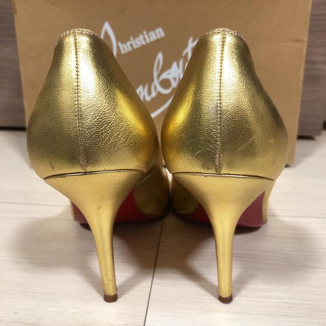 クリスチャン・ルブタン パンプス ゴールド 1