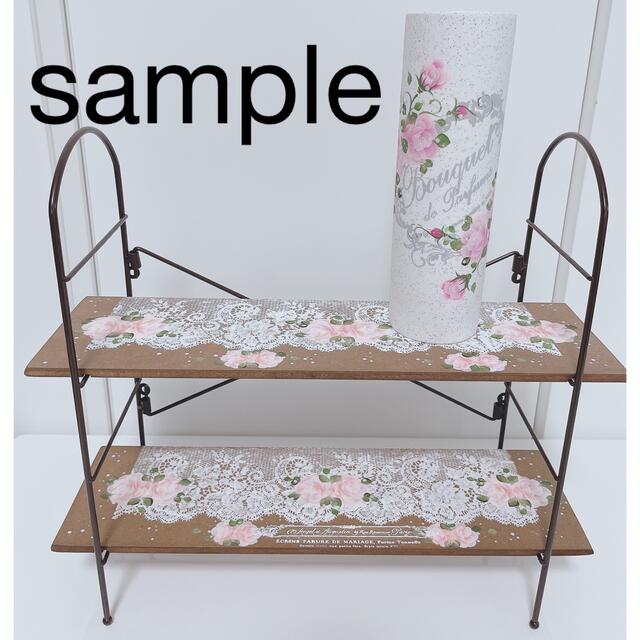 薔薇 ミニシェルフ キッチンシェルフ 棚 ナチュラル雑貨