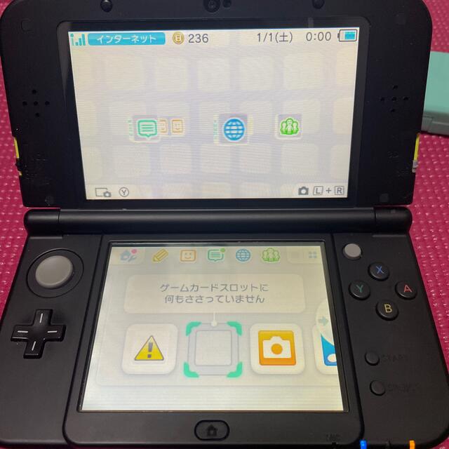 任天堂　3DS L L ライムグリーン　カバー付き❣️美品♪ 6