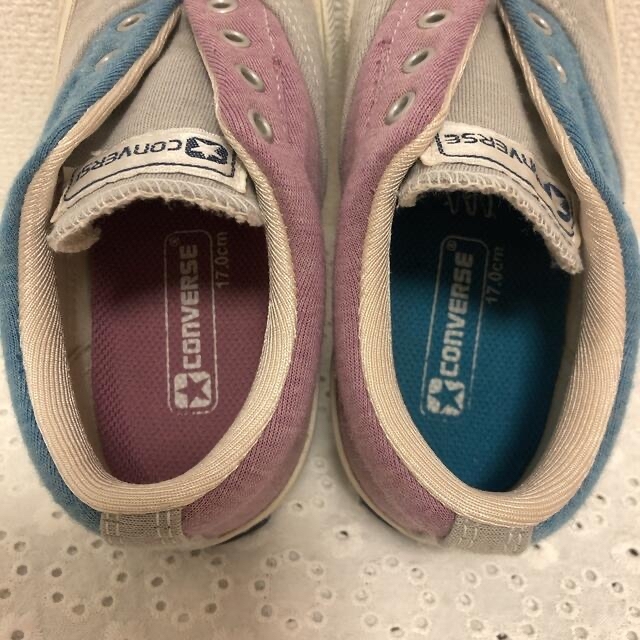 CONVERSE(コンバース)のconverse/コンバース/スリッポン/左右非対称/アシンメトリーカラー キッズ/ベビー/マタニティのキッズ靴/シューズ(15cm~)(スリッポン)の商品写真