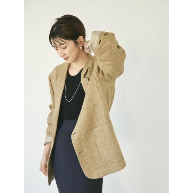 売れ筋がひ贈り物！ TODAYFUL ☆ Boyfriend Linen Jacket サイズ36 テーラードジャケット
