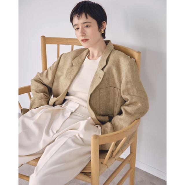 TODAYFUL(トゥデイフル)の【週末値下】TODAYFUL Boyfriend Linen Jacket 38 レディースのジャケット/アウター(テーラードジャケット)の商品写真