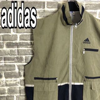 アディダス(adidas)のアディダス☆ベスト 古着 フィッシングベスト ゆるだぼ 90s 希少 v1(ベスト)