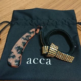 アッカ(acca)のacca☆25周年限定ドレスポニー&ピンクのバナナクリップ☆スペシャルセット(ヘアゴム/シュシュ)