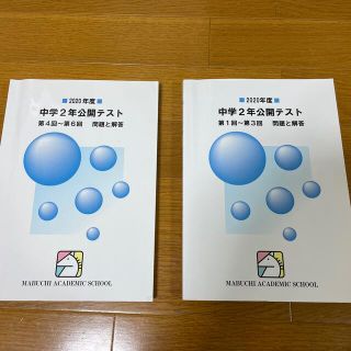 らくさん専用2020年度中学2年公開テスト（第4回〜6回）(語学/参考書)