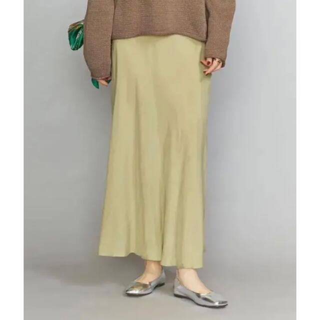 BEAUTY&YOUTH UNITED ARROWS(ビューティアンドユースユナイテッドアローズ)のキュプラマーメードフレアスカート Sサイズ レディースのスカート(ロングスカート)の商品写真