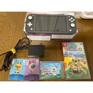 ニンテンドースイッチ(Nintendo Switch)のSwitch Lite 本体 あつ森セット amiiboカード(家庭用ゲーム機本体)