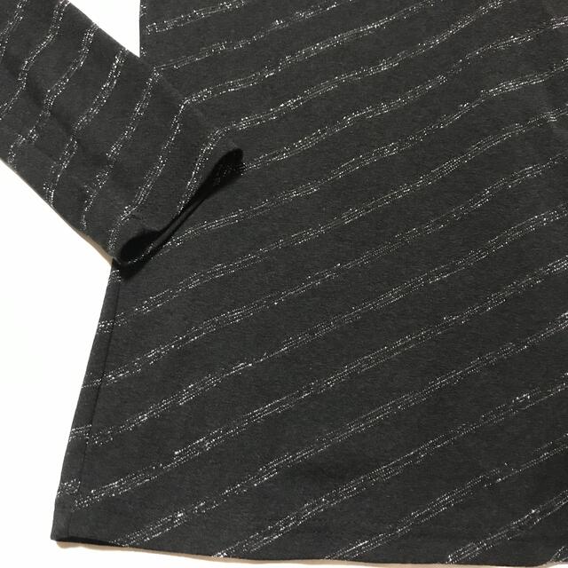 シルバーラメ　オシャレな タートルネック レディースのトップス(カットソー(長袖/七分))の商品写真