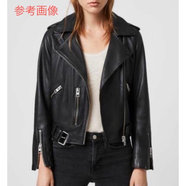 良品 ALLSAINTS レザージャケット ダブル ライダース 黒 ブラック 6