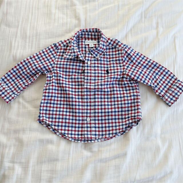 POLO RALPH LAUREN(ポロラルフローレン)のラルフローレン　チェックシャツ　2枚セット　 キッズ/ベビー/マタニティのベビー服(~85cm)(シャツ/カットソー)の商品写真