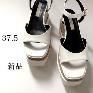 ステラマッカートニー(Stella McCartney)の新品/37.5 ステラ マッカートニー エリス サンダル ホワイト 白(サンダル)