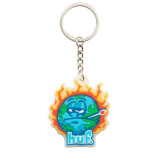 ハフ(HUF)のカラビナに❗️HUFキーホルダーGLOBALWARMING KEY CHAIN(キーホルダー)