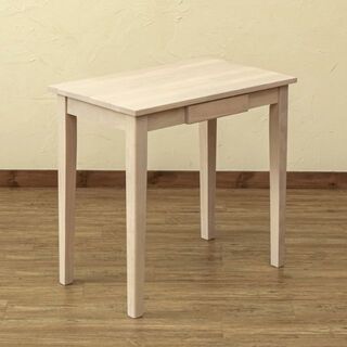 引出し付き 木製 デスク テーブル 75cm シンプル おしゃれ ホワイト(オフィス/パソコンデスク)