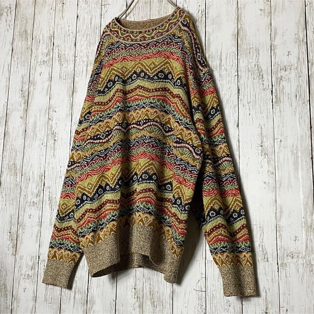 MISSONI(ミッソーニ)の【MISSONI SPORT】ニット セーター 総柄 イタリア製 ゆるだぼ 総柄 メンズのトップス(ニット/セーター)の商品写真