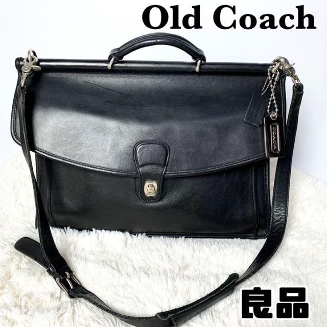 良品】COACH オールドコーチ 2WAY ビジネスバッグ レザー 5266-