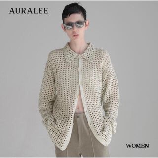 auralee HAND CROCHET COTTON KNIT SHIRTS