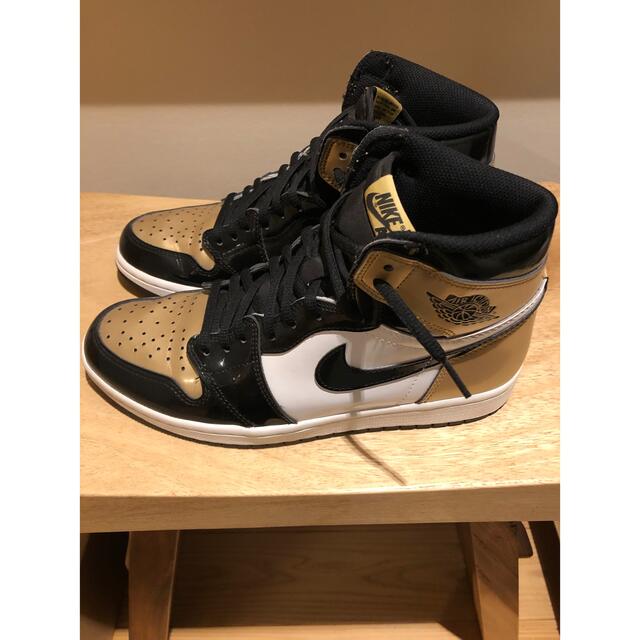 NIKE - Air Jordan 1 RETRO High OG NRG Gold Toeの通販 by りょう's ...