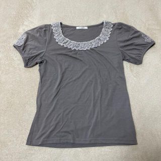 アクシーズファム(axes femme)の【127】axes femme   レース半袖インナー(カットソー(半袖/袖なし))