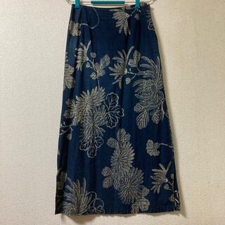 フォーティーファイブアールピーエム(45rpm)のパラスパレス   藍染　マキシスカート(ロングスカート)