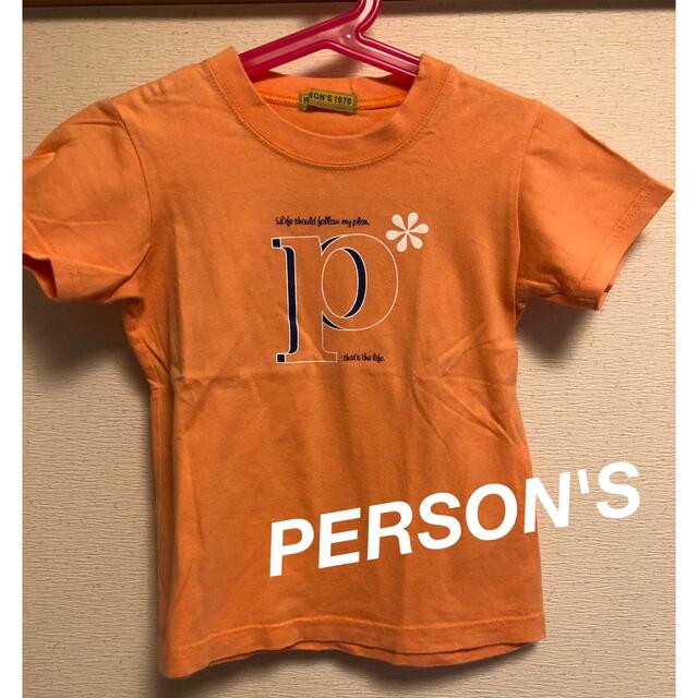 PERSON'S(パーソンズ)のお値下げ！PERSON'Sパーソンズ　トップス　 Tシャツ　オレンジ90〜100 キッズ/ベビー/マタニティのキッズ服女の子用(90cm~)(Tシャツ/カットソー)の商品写真