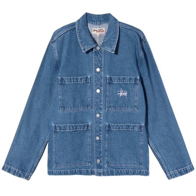 STUSSY DENIM CHORE JACKET デニムジャケット - Gジャン/デニムジャケット