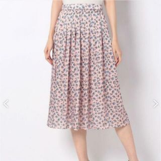 アナイ(ANAYI)の✨美品✨アナイ✨20S/S スモールフラワープリントタックスカート(ロングスカート)