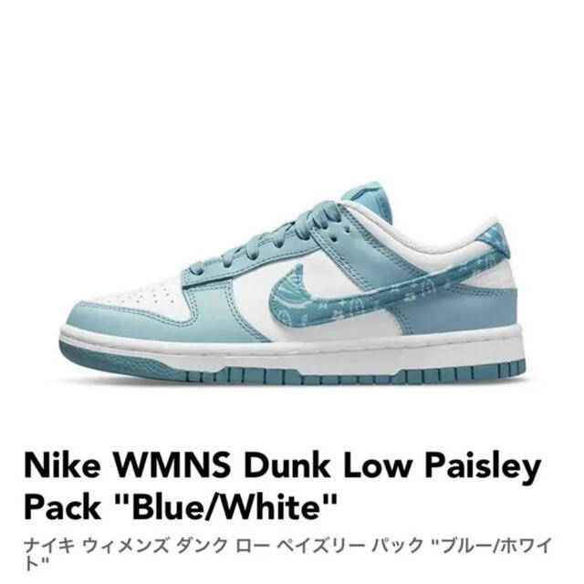 ナイキ ダンクロー ペイズリー 【日本限定モデル】 17500円引き