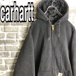 カーハート(carhartt)のカーハート☆フルジップスウェット 90s ゆるだぼ ワンポイントロゴ v67(パーカー)