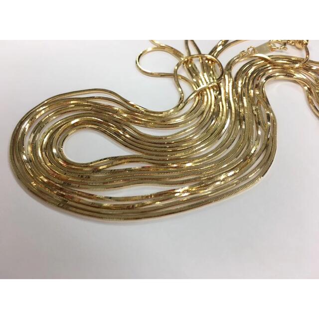贅沢屋の k18YG スネークチェーン 一本 新品 ネックレス - www