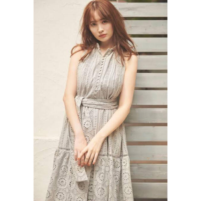 新品herlipto Lace-trimmed Belted Dress ワンピ 1