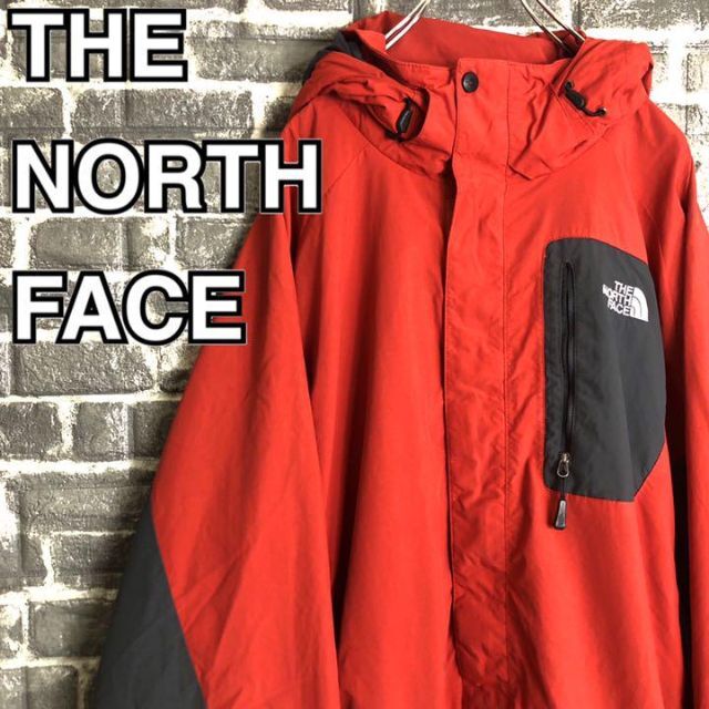 THE NORTH FACE(ザノースフェイス)のノースフェイス☆マウンテンパーカー 古着 ゆるだぼ 90s 刺繍ロゴ v69 メンズのジャケット/アウター(マウンテンパーカー)の商品写真