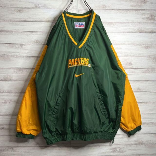 NIKE 入手困難!!ナイキ ✈︎リバーシブル 刺繍ロゴ packers ゆる