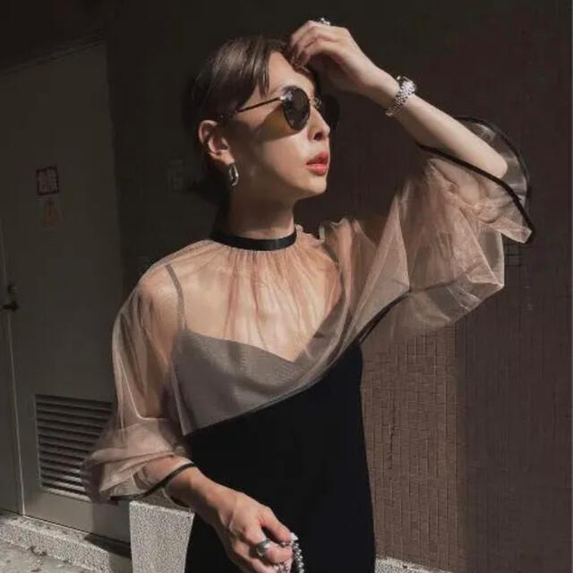 Ameri VINTAGE】MANY WAY TULLE VEIL DRESS Ameri VINTAGE】MANY WAY TULLE VEIL DRESS