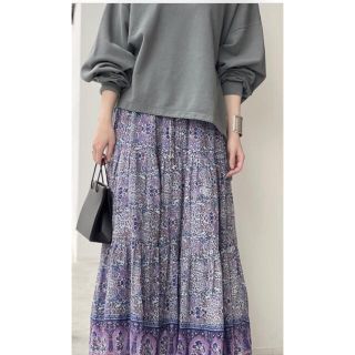 アパルトモンドゥーズィエムクラス(L'Appartement DEUXIEME CLASSE)の【新品】L'Appartement BLUE BOHEME Skirt(ロングスカート)