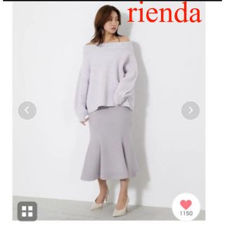 リエンダ(rienda)のrienda リエンダ　ヴィンテージフラワージャストウエストマーメイドスカート(ロングスカート)