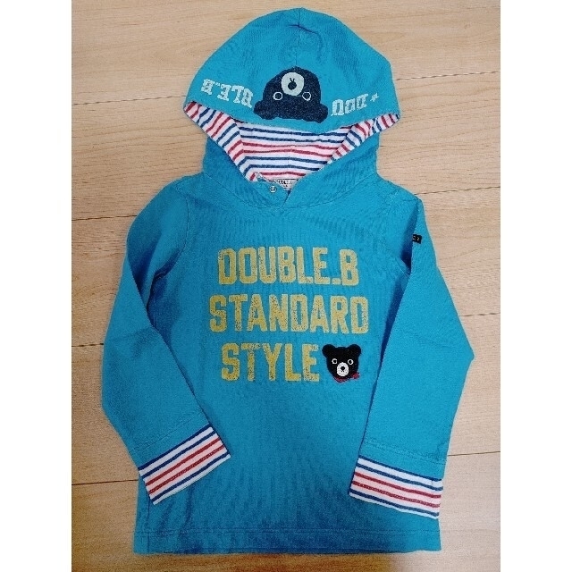 DOUBLE.B(ダブルビー)のDOUBLE.B　パーカー キッズ/ベビー/マタニティのキッズ服男の子用(90cm~)(Tシャツ/カットソー)の商品写真