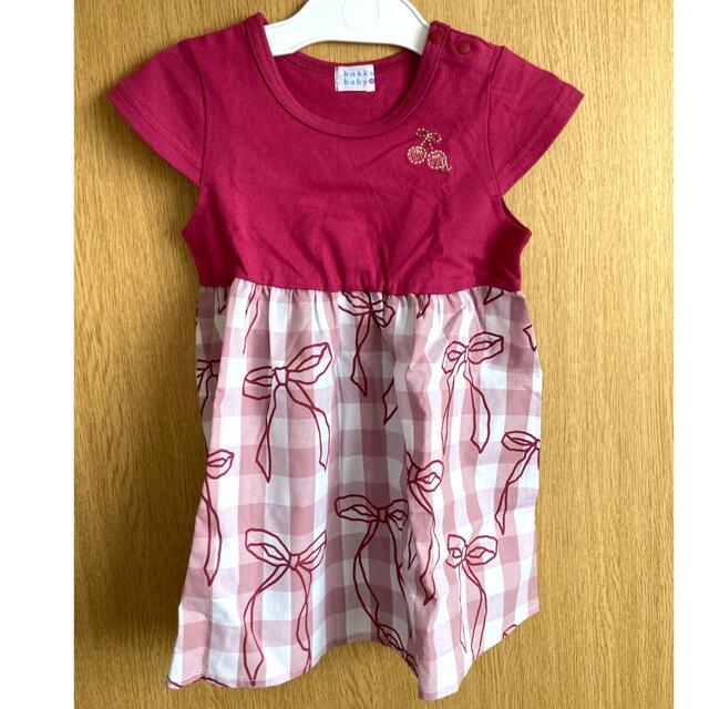 hakka baby(ハッカベビー)のhakka baby ワンピース　90センチ キッズ/ベビー/マタニティのキッズ服女の子用(90cm~)(ワンピース)の商品写真