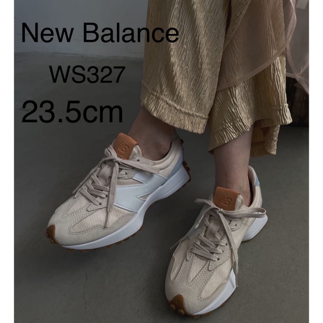 New Balance(ニューバランス)のニューバランス WS327 RB ベージュ×ブルー 23.5cm レディースの靴/シューズ(スニーカー)の商品写真