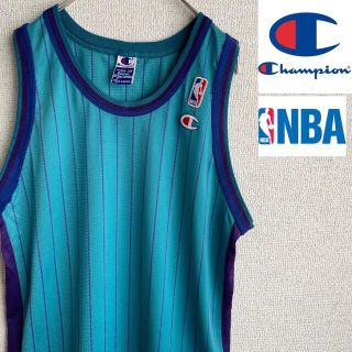 チャンピオン(Champion)の90s champion NBA ストライプ　バスケシャツ　チャンピオン　XL(バスケットボール)