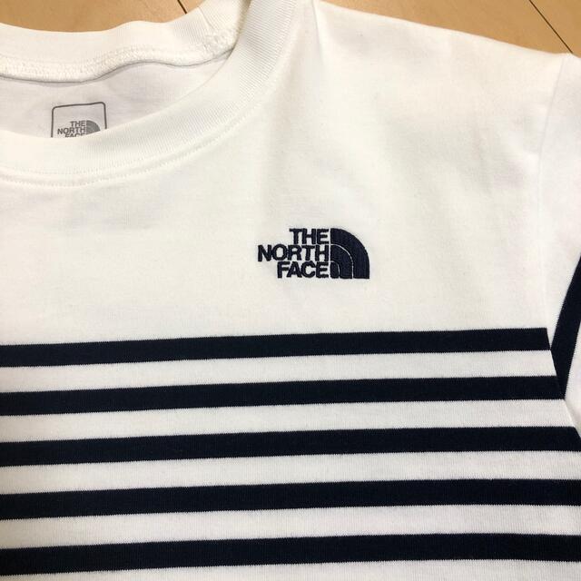 THE NORTH FACE(ザノースフェイス)のノースフェイス　ボーダー　Tシャツ　ホワイト　Mサイズ メンズのトップス(Tシャツ/カットソー(半袖/袖なし))の商品写真
