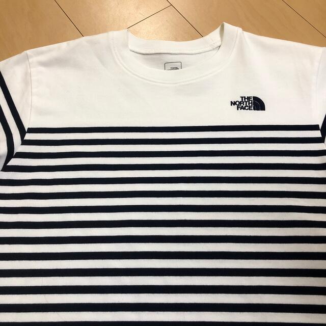 THE NORTH FACE(ザノースフェイス)のノースフェイス　ボーダー　Tシャツ　ホワイト　Mサイズ メンズのトップス(Tシャツ/カットソー(半袖/袖なし))の商品写真