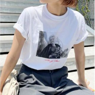 スピックアンドスパン(Spick & Span)のスピック&スパン＊フォトプリントTシャツ　マリリンモンロー(Tシャツ(半袖/袖なし))