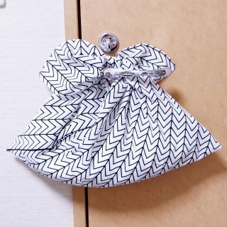 あずま袋〈ヘリンボーン　黒〉(バッグ)