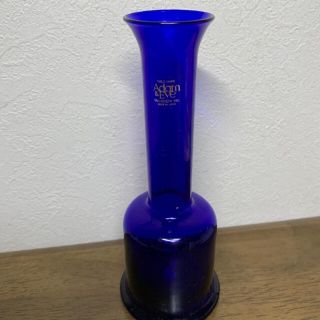アダムアンドイブ Adam&Eve 青ガラス花瓶 一輪挿し たち吉 新品