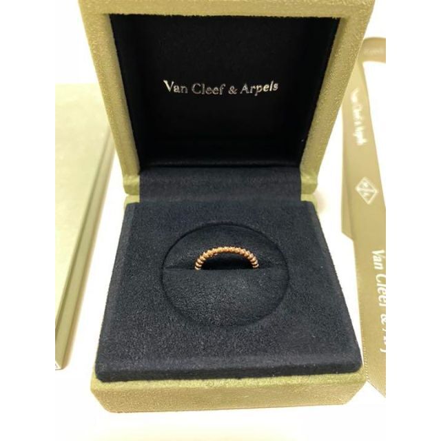 Van Cleef & Arpels ペルレ ゴールドリング スモール☆43 citerol.com.br