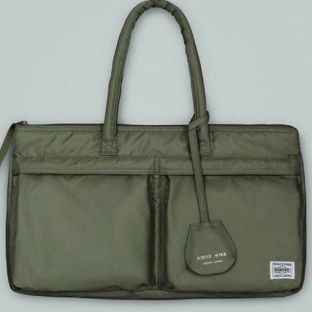 PORTER x HYKE ヘルメットバッグ S オリーブ-