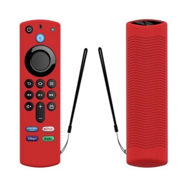 2021 Amazon fire tv stick リモコンカバー 【レッド】 スマホ/家電/カメラのテレビ/映像機器(その他)の商品写真